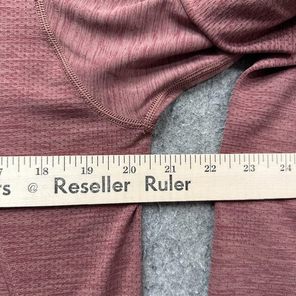 Lululemon Hoodie Women's L Red Lightweight Nylon Performance Pullover Stretch - Picture 11 of 15